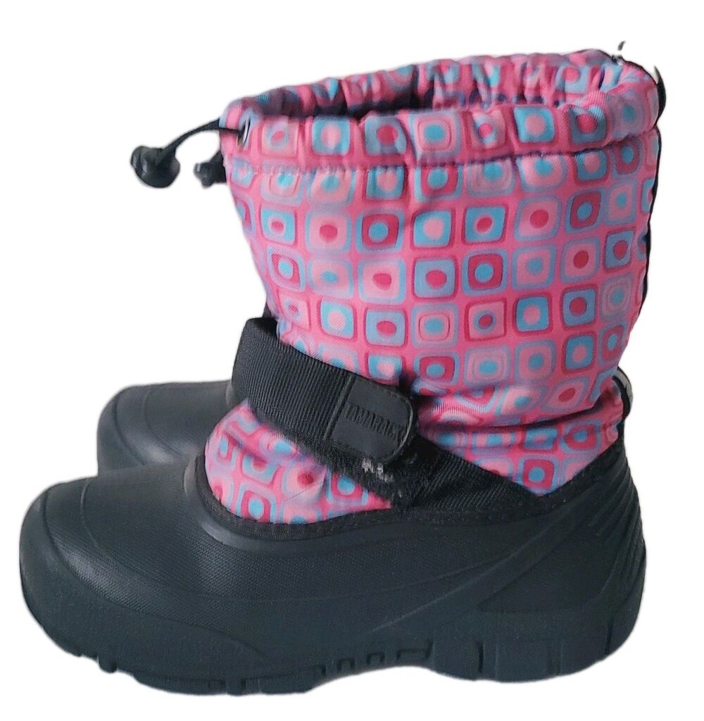 Tamarack Girls Pink Purple Snow waterproof Boot Size 1